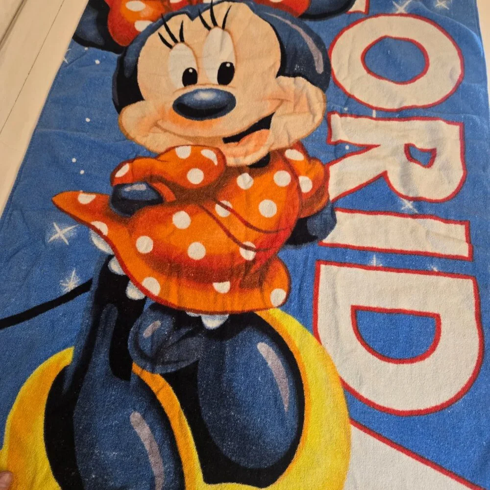 Vintage Disney Minnie Mouse Florida Beach Towel